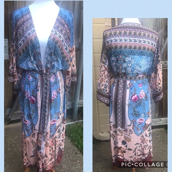 ᕼ/ᑭ 5/30!! gorgeoυѕ вoнo ѕтyle ĸιмono - Picture 2 of 4